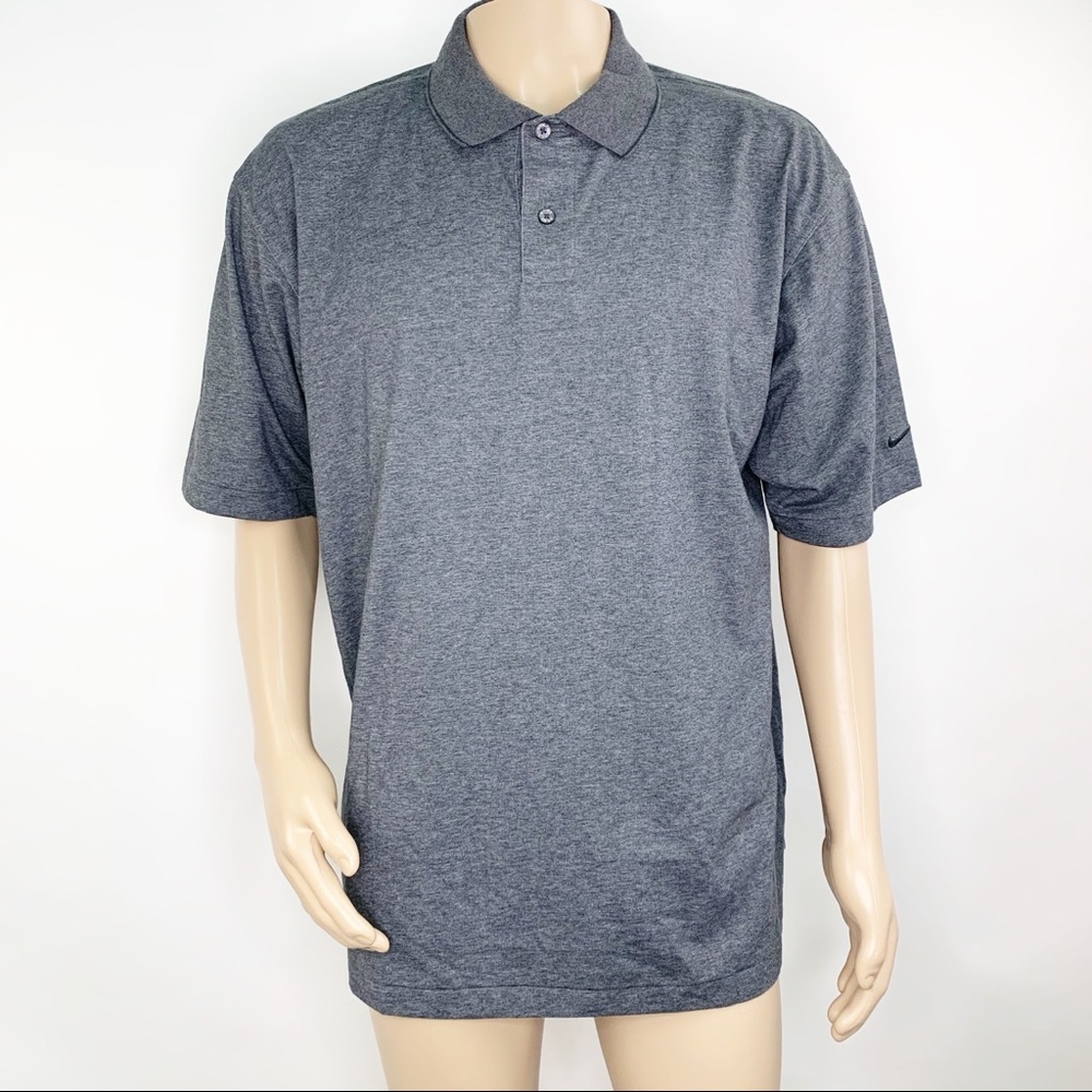 NEW Nike Golf Dri Fit Jersey Knit Sport Polo Large